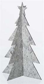 Juletræ felt x-mas grå 20 cm fra Lübec Living OOhh - Tinashjem